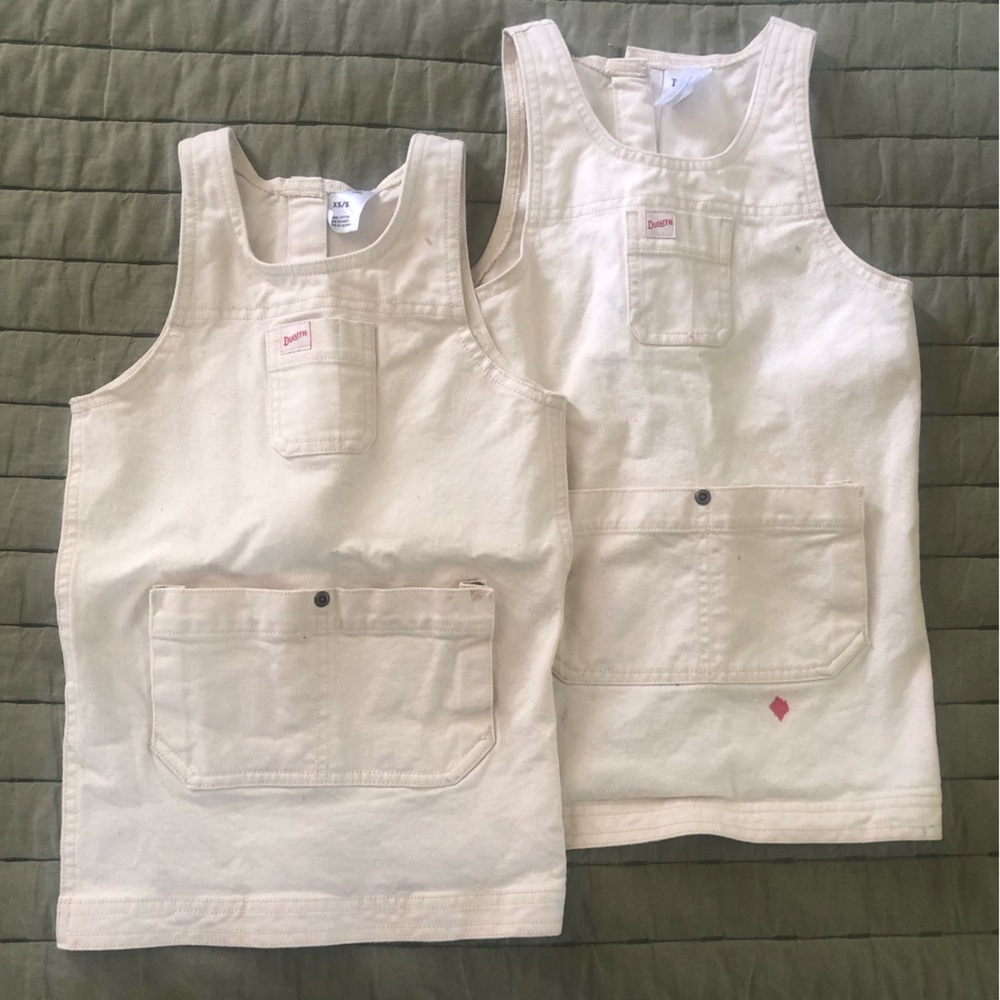 Duluth Trading Co Kids Canvas Pocket Artist Apron set of 2